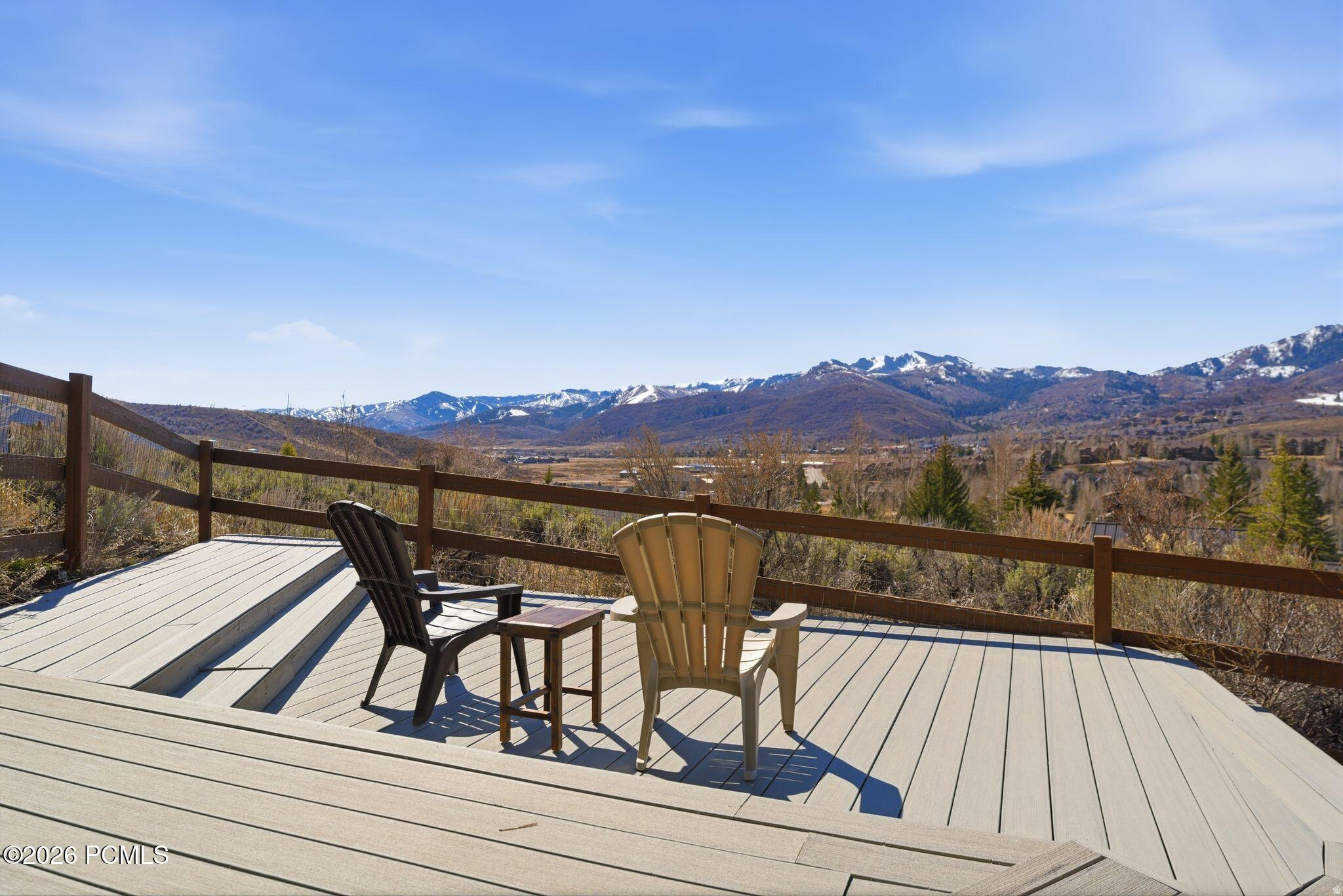 View from the deck at Slope View Retreat — Park City, Utah